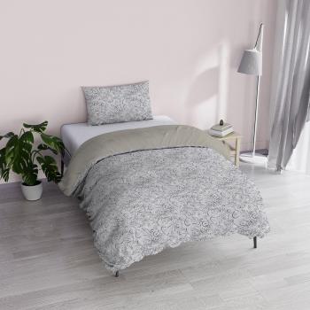 Funda Nórdica Doble Pequeña Fantasy con Fundas de Almohada en Color Gris Ornato