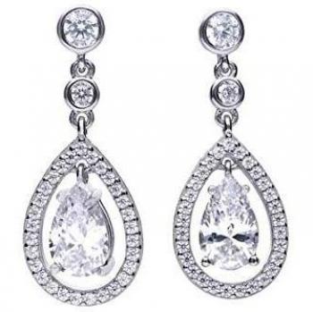 Pendientes Lágrima DIAMONFIRE 6220801082 mujer circonitas