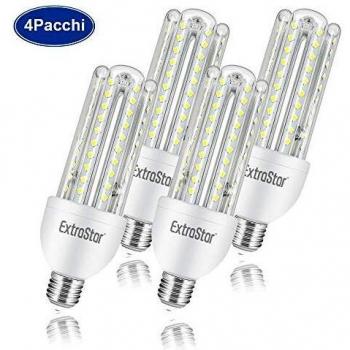 Bombilla LED E27, bombillas LED de maíz, candelabro LED E27, paquete de 4.