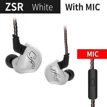 Auriculares Intrauditivos Deportivos KZ ZSR 1DD + 2BA con Controlador Dinámico y Cancelación de Ruido, Cable de Repuesto para AS10 ZS10 ZST