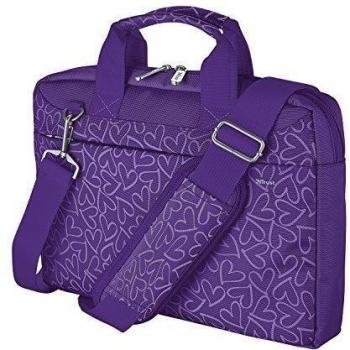Trust Bari - Bolsa para ordenador portátil de 13.3, lila
