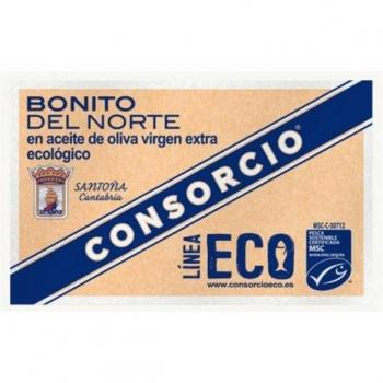 Pack x8 Consorcio Línea Sostenible Bonito del Norte en Aceite de Oliva Virgen Extra Ecológico 111g