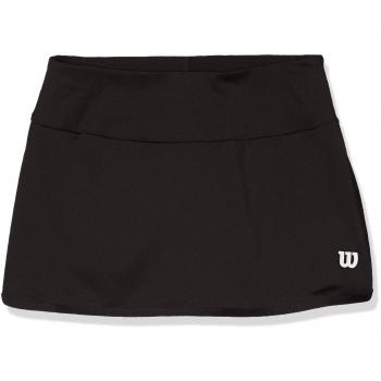 Wilson Falda de tenis para niña, G Team 11 Skirt, Poliéster/licra, Negro, Talla: XS, WRA766902