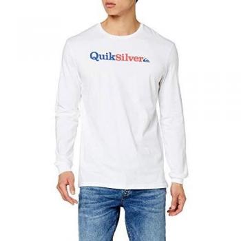 Quiksilver Fraction of Mind - Camiseta De Manga Larga para Hombre Camiseta De Manga Larga, Hombre, White, XL