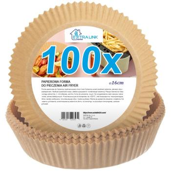 Insertos de papel para freidora Extralink Home | Redondos, 16 cm, 100 unidades
