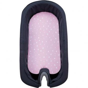 Sábana Bajera Capazo Stokke Jyoko Pink Sparkles Algodón Hipoalergénico 120x60cm