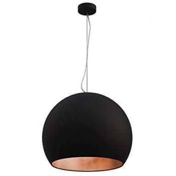 Lámpara de techo moderna esférica hecha a mano con pantalla de metal E27, diseño moderno en hoja de cobre, diámetro 50 cm