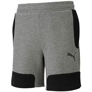 PUMA Evostripe Shorts B Pantalones Cortos, Niños, Medium Gray Heather, 140