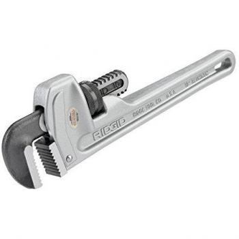 RIDGID 31090 Model 810 Aluminium Straight Pipe Wrench, 10-inch Plumbing Wrench