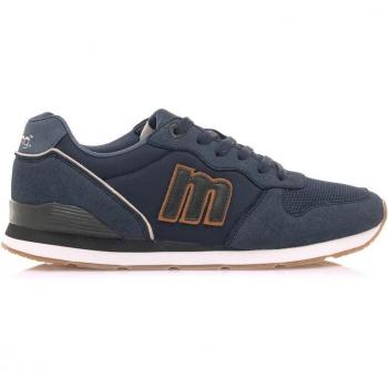 Zapatillas deportivas Mustang para hombre en color azul marino con detalle en teja