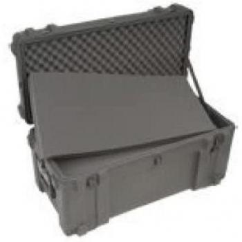 SKB 3R3214-15B-CW Roto Mil-Std Waterproof Case with Cubed Foam, Pull Handle, and Wheels - Dimensions: 32 x 14-1/2 x 15-3/4 inches