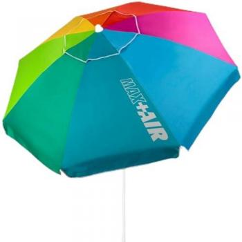 Sombrilla Aktive Multicolor 200 x 203 x 200 cm de Acero (Paquete de 6 Unidades)