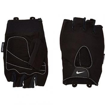 Nike Fundamental Guantes de Entrenamiento, Hombre, Color Negro/Blanco, tamaño Medium
