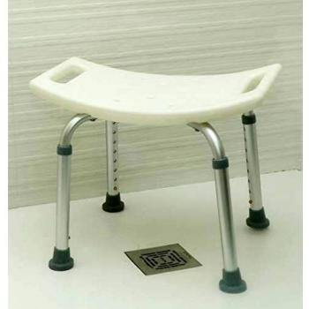 OrtoPrime Taburete de Ducha Antideslizante - Asiento de Baño Ortopédico Regulable en Altura 8 Posiciones - Taburete Baño para Adultos y Niños - Banqueta Ducha