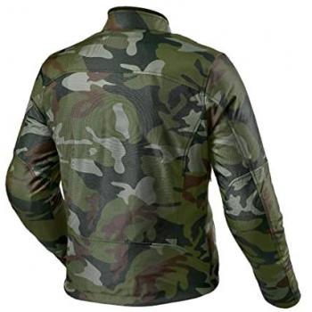 Chaqueta textil para motocicleta Rev'it Shade H2O, multicolor, camuflaje, talla S, Camo Gris Claro