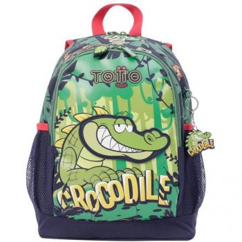 Mochila Escolar Totto Krock Mediana Verde