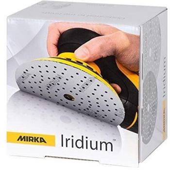 Disco de desbaste adhesivo Iridium Grip 121L 150mm K.150 para metal y lacado (Paquete de 100 unidades)
