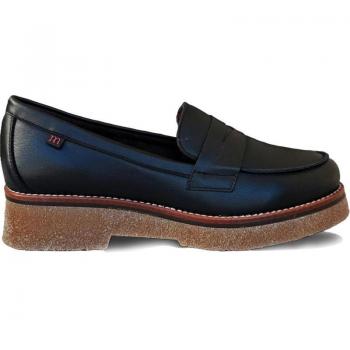 Pepe Menargues mujer mocasines planos 21101 vacuno negro