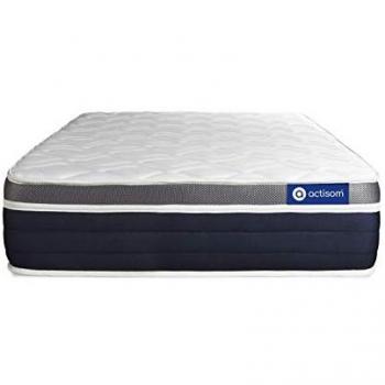 Colchón Actisom 120x190 cm con muelles ensacados y espuma viscoelástica, grosor 26 cm, moderadamente rígido