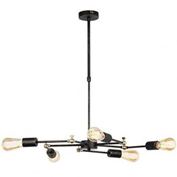Lámpara de Techo Telescópica Atomic New Plomo 5 Brazos E27 - Diseño y Calidad Excepcionales