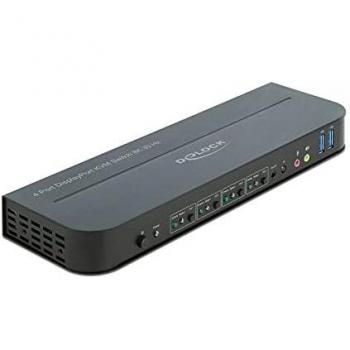 Dockstation DELOCK 11484 Negro con Interruptor de Audio y USB 2.0