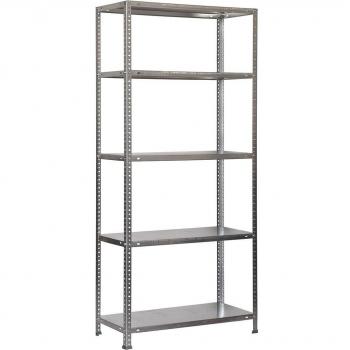 Simon Classic - Estantería metálica de almacenaje de acero, 2000x1100x400 mm, 5 baldas, galvanizada