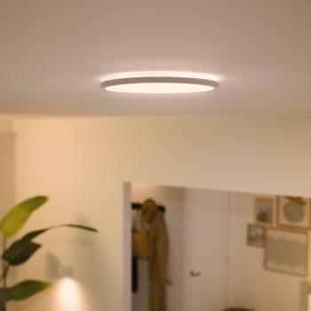 Philips WiZ SuperSlim LED Ceiling Light 16W 1500lm Ø292mm White Frame