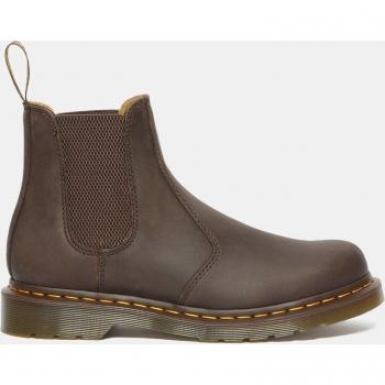 Dr. Martens Men's Brown Chelsea Boots with Grooved Sole, Size 7 US