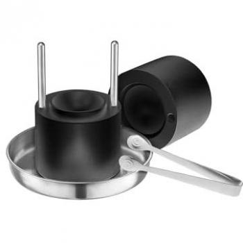 VEVOR Aviation Aluminum Ice Ball Press Kit with 2.4/60mm Round Ice Sphere Maker, Includes Ice Block Mold, Large Mat, Tong, Drip Tray & Glass for Whiskey and Cocktails