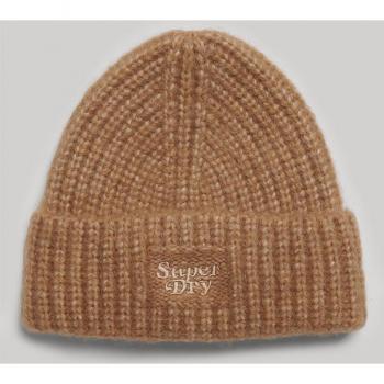 Gorro Superdry Rib Knit Tostado Unisex