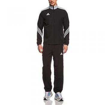adidas Sere14 PRE Suit - Chándal de fútbol para hombre, color negro/plata/blanco, talla 2XL