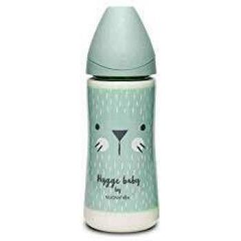 SUAVINEX Biberon Tetina redonda de flujo rápido bigote verde 360 ml 1 unidad