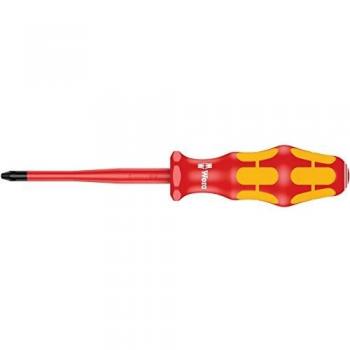 Wera 05006451001 Screwdriver for Phillips Screws 162 VDE Insulated PH 2x100mm, Silver, 2
