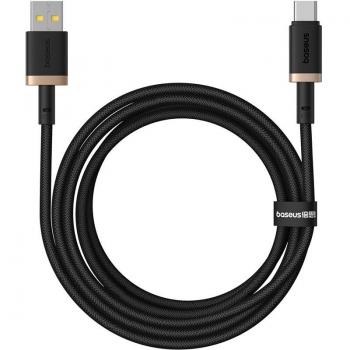 Cable de carga rápida Baseus Dura USB Tipo A a Tipo C 60 W 2 m negro y dorado