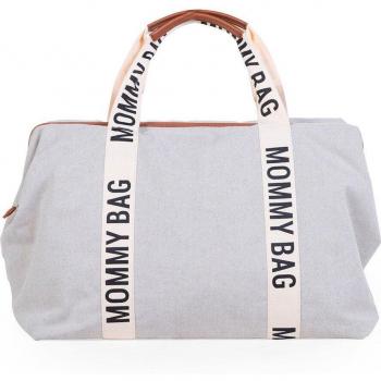 Childhome Mommy Taske Signature Canvas Off White