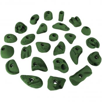 25 presas tamaño M y S NICE, Color:verde-moteado