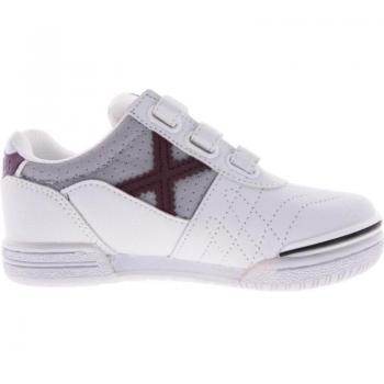 Zapatilla de Fútbol Sala para Niños MUNICH G3 Blanco