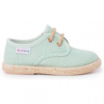 Bluchers de Lino con Cordones y Base de Yute