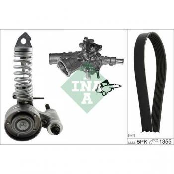 Bomba de agua INA + kit de correa poli V 529 0297 31