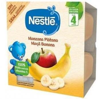 Puré de Fruta Manzana-Plátano Nestlé Pack 4x100g