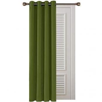 Deconovo Cortinas Salón, Opacas Modernas Térmicas Aislante Decorativas, con Ojales, 132x160 cm