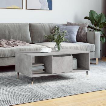 Mesa de centro madera contrachapada 90x50x36,5 cm en color Blanco y Negro, con acabado brillante, ideal para salón o comedor, también conocida como mesita auxiliar o mesa de café; y Mesa de centro madera contr