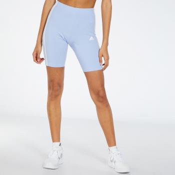 Shorts y Leggings Cortos Adidas 3 Rayas Celeste para Mujer Talla XL