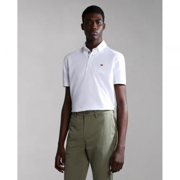 Napapijri Np0A4Gb30021 Polo Shirt, White, Male, Size: S