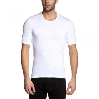 Camiseta de Hombre Schiesser Original Classics - Manga Corta, Cuello Redondo, Algodón Transpirable, Color Blanco, Talla XL