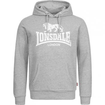 Lonsdale Fremington Men's Hoodie - Marl Grey