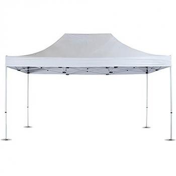Gazebo Plegable Mercado 3x4,5 m con Estructura de Acordeón