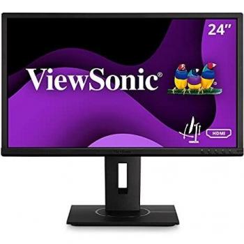 ViewSonic VG2440 24-Inch Full HD 1080p LED Monitor with VA Panel, 60Hz Refresh Rate, and Black Chassis