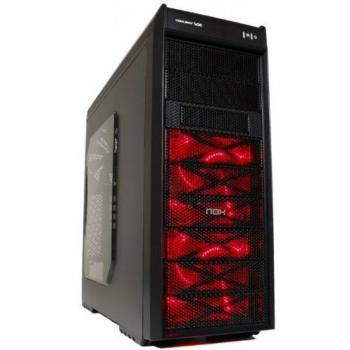 NOX NXCBAYVXR - Caja de ordenador torre ATX, color negro