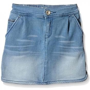 Tommy Hilfiger Vikky-Falda para Niñas, color azul